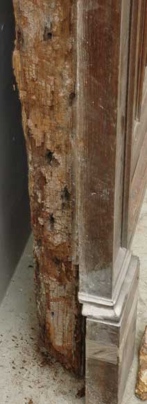 Дверь в нео-готическом стиле из ореха и дуба-11