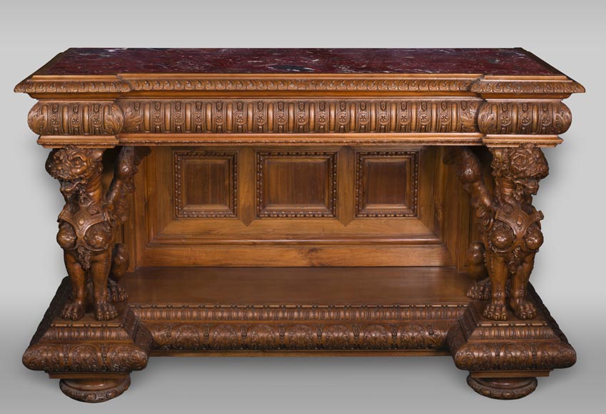 МОИС МИКЕЛАНЖЕЛО ГУГЕНХЕЙМ  (1837 – 1910), Сервировочный столик МОИС МИКЕЛАНЖЕЛО ГУГЕНХЕЙМ  (1837 – 1910), Сервировочный столик-0