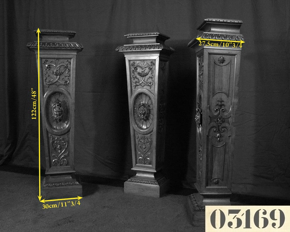 МОИС МИКЕЛАНЖЕЛО ГУГЕНХЕЙМ  (1837 – 1910), Ансамбль из трёх подставок. МОИС МИКЕЛАНЖЕЛО ГУГЕНХЕЙМ  (1837 – 1910), Ансамбль из трёх подставок.-4