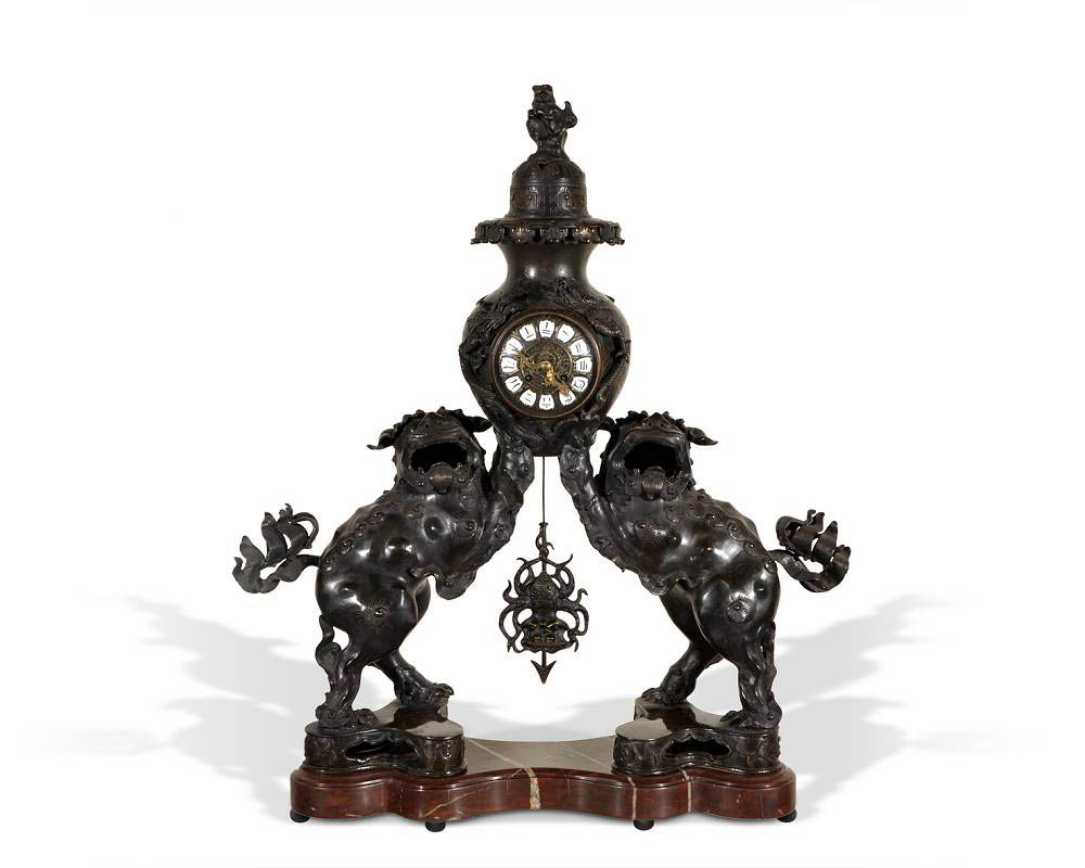 Великолепные часы с большими собаками Фо Великолепные часы с большими собаками Фо-0