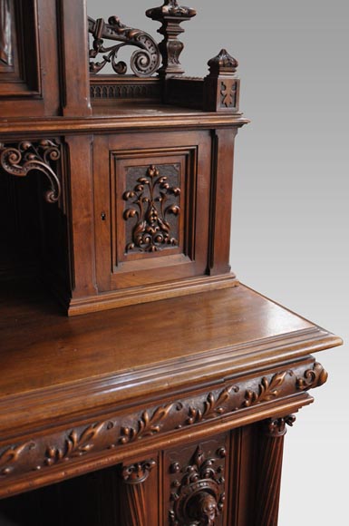 Виктор ЭМОН, скульптор – «Эсмеральда», бюро в Неоготическом стиле из скульптурного орехового дерева.  Виктор ЭМОН, скульптор – «Эсмеральда», бюро в Неоготическом стиле из скульптурного орехового дерева. -5