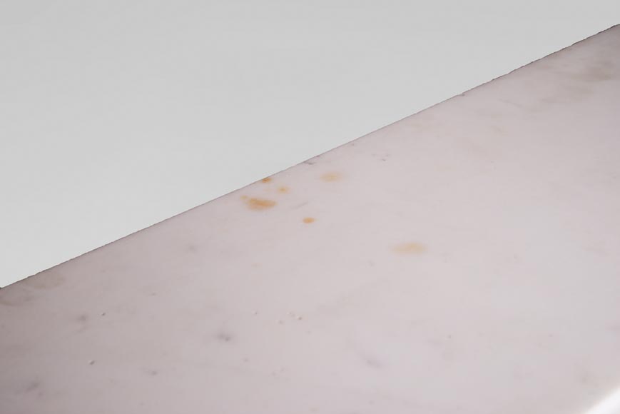 Камин из белого мрамора Камин из белого мрамора-14