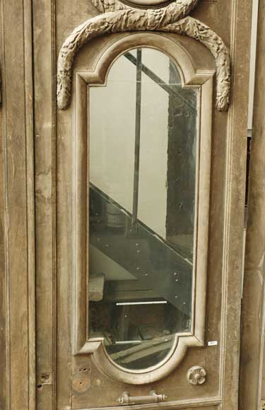 Двустворчатая деревянная дверь с головами сатиров Двустворчатая деревянная дверь с головами сатиров-4