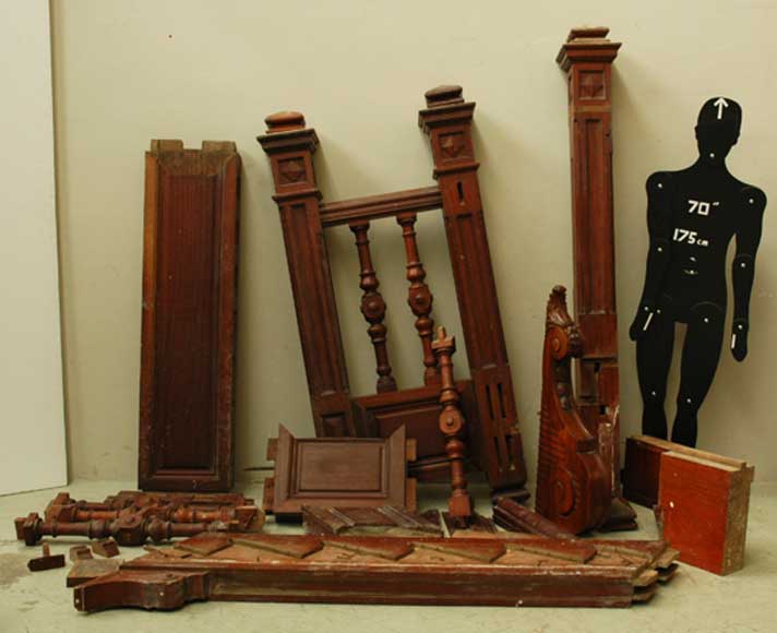 Лестница из акажу конца 19 века. Лестница из акажу конца 19 века.-3