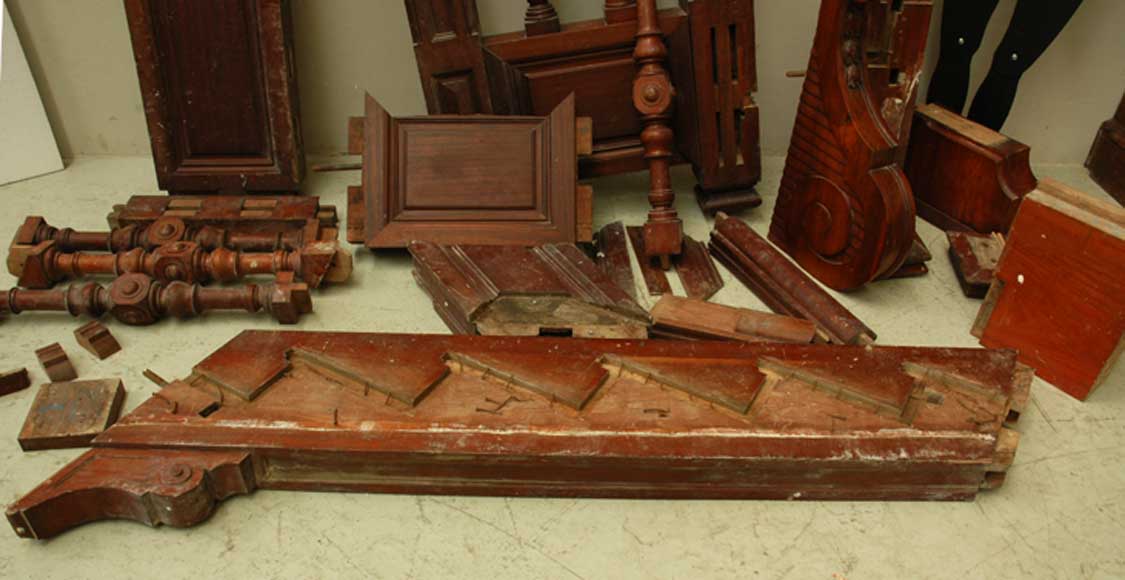 Лестница из акажу конца 19 века. Лестница из акажу конца 19 века.-12