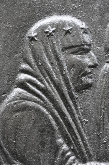 «Парки», старинная каминная плита. «Парки», старинная каминная плита.-3