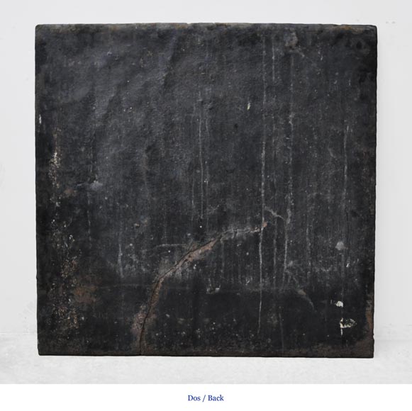 Каминная плита 18го века с символами Франции. Каминная плита 18го века с символами Франции.-5