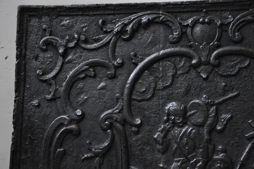 «Охотники», каминная плита 18 века. «Охотники», каминная плита 18 века.-5