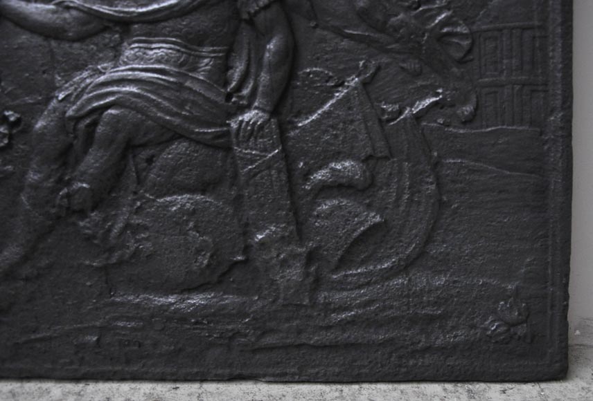 «Государь», старинная каминная плита 18 века. «Государь», старинная каминная плита 18 века.-4