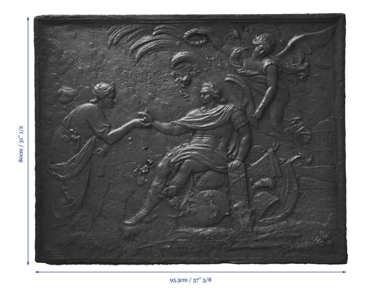 «Государь», старинная каминная плита 18 века. «Государь», старинная каминная плита 18 века.-6