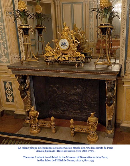 «Государь», старинная каминная плита 18 века. «Государь», старинная каминная плита 18 века.-7