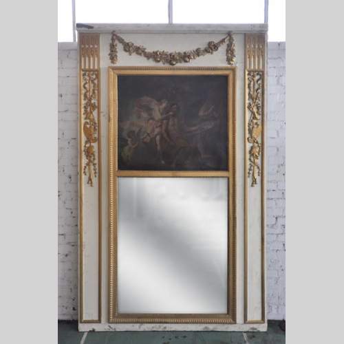 «Венера просит Вулкана выковать оружие для её сына Энея» - Трюмо эпохи Людовика XVI, изготовленное из скульптурного дерева.