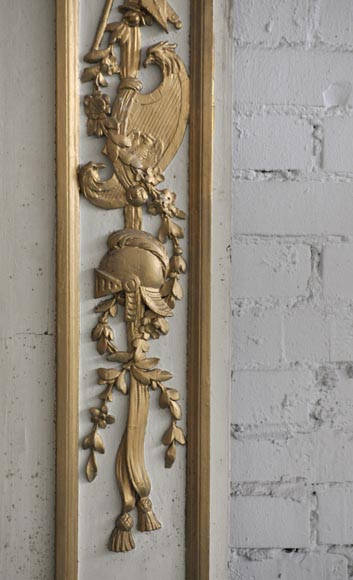 «Венера просит Вулкана выковать оружие для её сына Энея» - Трюмо эпохи Людовика XVI, изготовленное из скульптурного дерева. «Венера просит Вулкана выковать оружие для её сына Энея» - Трюмо эпохи Людовика XVI, изготовленное из скульптурного дерева.-6