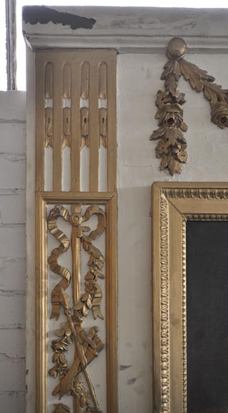 «Венера просит Вулкана выковать оружие для её сына Энея» - Трюмо эпохи Людовика XVI, изготовленное из скульптурного дерева. «Венера просит Вулкана выковать оружие для её сына Энея» - Трюмо эпохи Людовика XVI, изготовленное из скульптурного дерева.-7