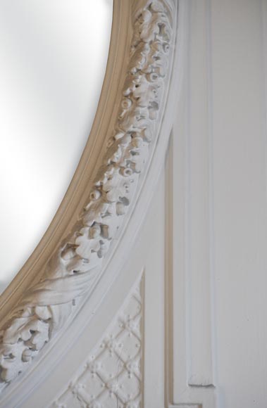 Трюмо в стиле Наполеона III, украшенное головой женщины. Трюмо в стиле Наполеона III, украшенное головой женщины.-2