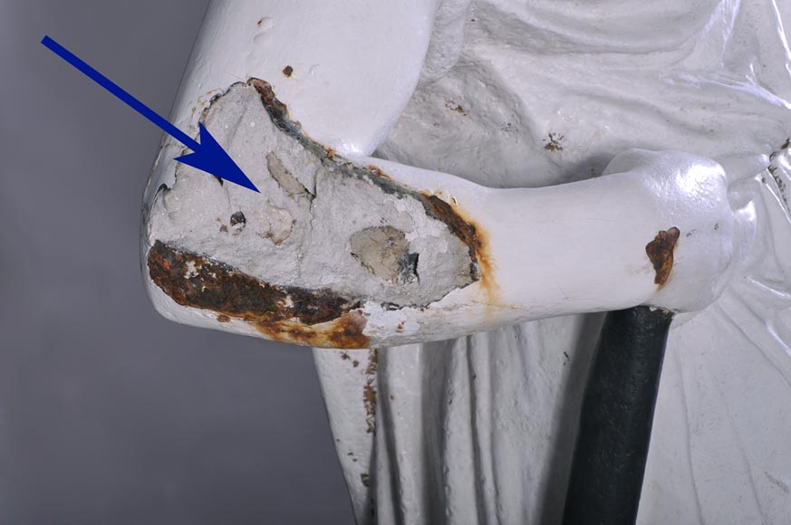 Матюрин МОРО (1822 – 1912) (предположительно работы). Кузнец. Чугунная статуя по модели литейной мастерской Валь дОсн. Матюрин МОРО (1822 – 1912) (предположительно работы). Кузнец. Чугунная статуя по модели литейной мастерской Валь дОсн.-5