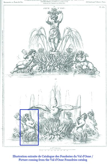 «Наяд», фонтан 19 века, выполненный из чугуна с зеленой патиной.  «Наяд», фонтан 19 века, выполненный из чугуна с зеленой патиной. -7