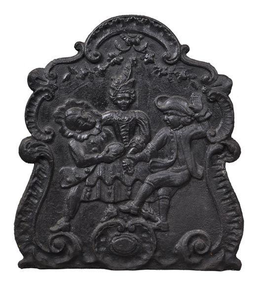 «Танец», старинная каминная плита 19 века. «Танец», старинная каминная плита 19 века.-0