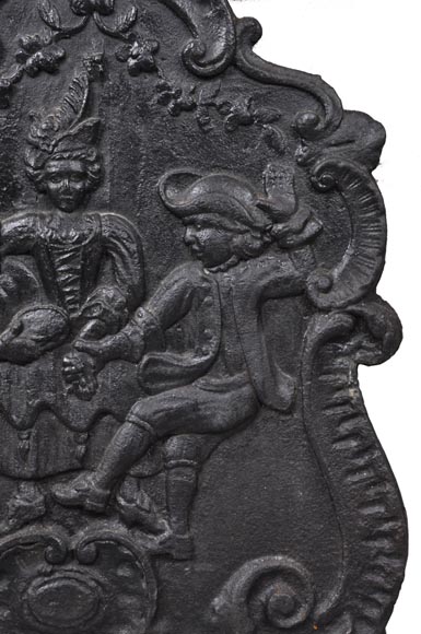 «Танец», старинная каминная плита 19 века. «Танец», старинная каминная плита 19 века.-2