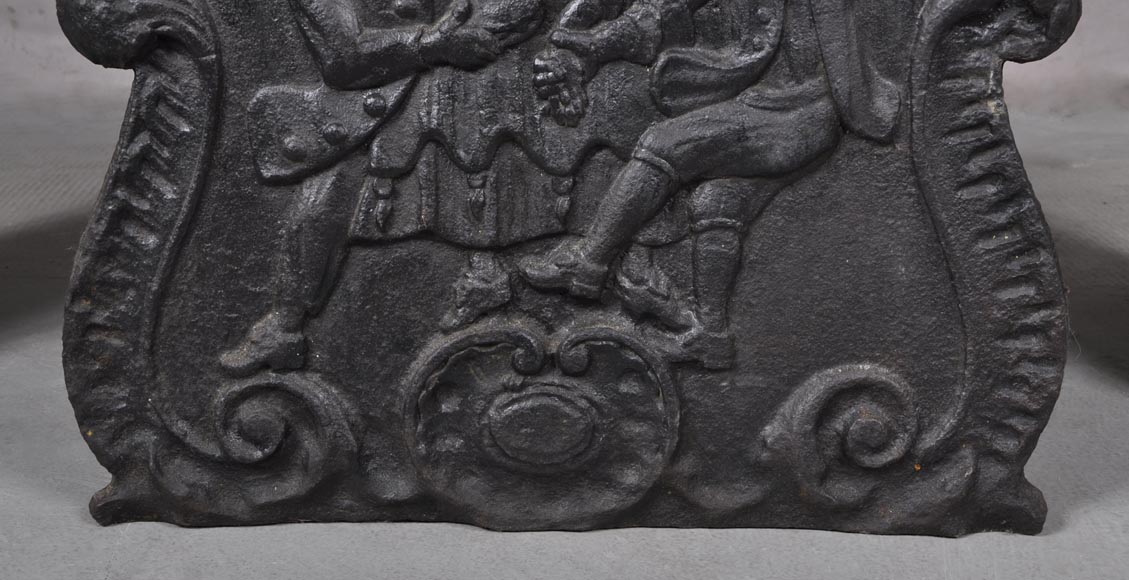 «Танец», старинная каминная плита 19 века. «Танец», старинная каминная плита 19 века.-5