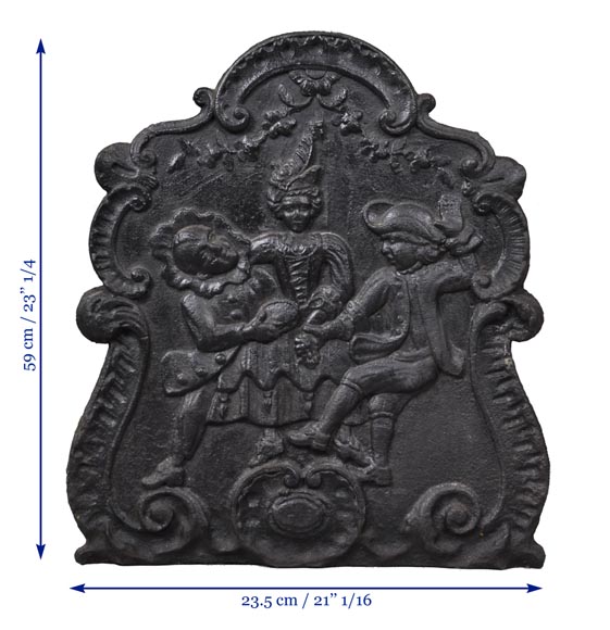 «Танец», старинная каминная плита 19 века. «Танец», старинная каминная плита 19 века.-8