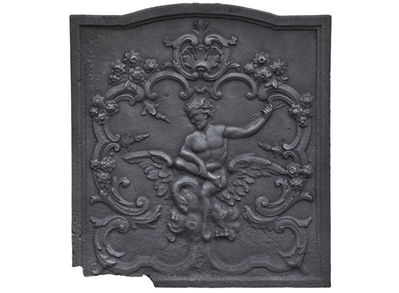 «Молния Зевса», старинная каминная плита. «Молния Зевса», старинная каминная плита.-0