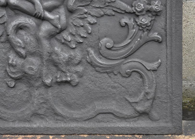 «Молния Зевса», старинная каминная плита. «Молния Зевса», старинная каминная плита.-3