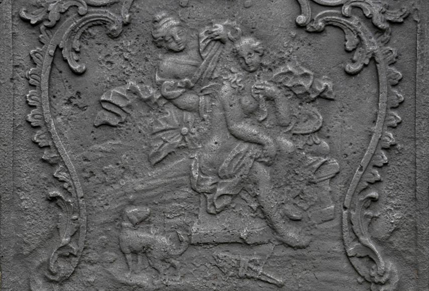 «Туалет Дианы», старинная каминная плита 19 века. «Туалет Дианы», старинная каминная плита 19 века.-1