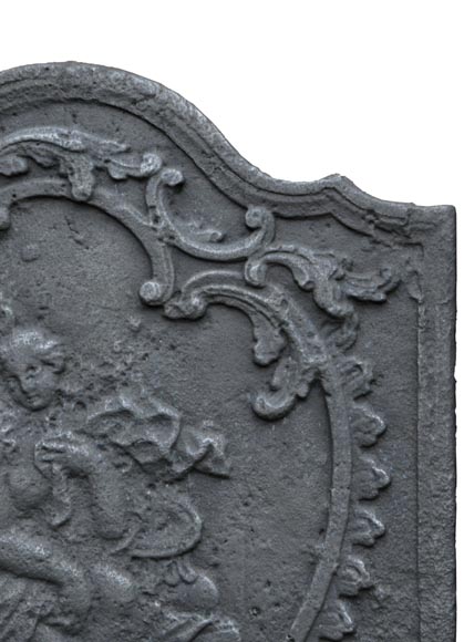 «Туалет Дианы», старинная каминная плита 19 века. «Туалет Дианы», старинная каминная плита 19 века.-3