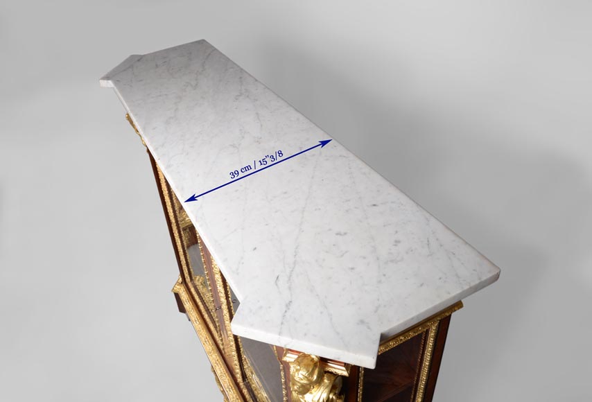 МОНБРО (приписано работе), Пара шкафов-кабинетов, украшенных декоративными бронзовыми орнаментами, представляющими женские образы. МОНБРО (приписано работе), Пара шкафов-кабинетов, украшенных декоративными бронзовыми орнаментами, представляющими женские образы.-13