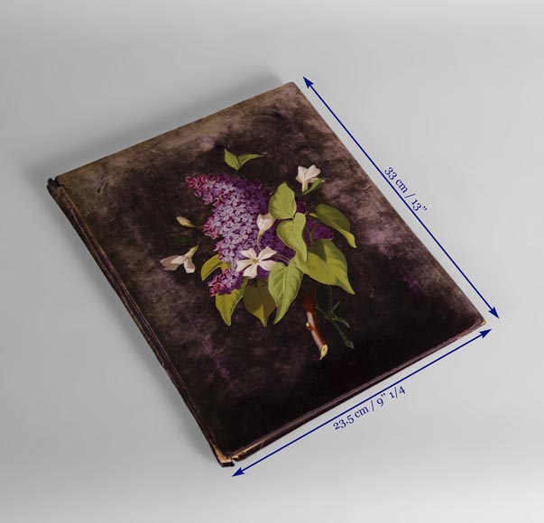 Жюльен-Николя РИВАР (1802-1867) – Папка для документов из тёмно-сиреневого бархата, украшенная маркетри из фарфора Жюльен-Николя РИВАР (1802-1867) – Папка для документов из тёмно-сиреневого бархата, украшенная маркетри из фарфора-4