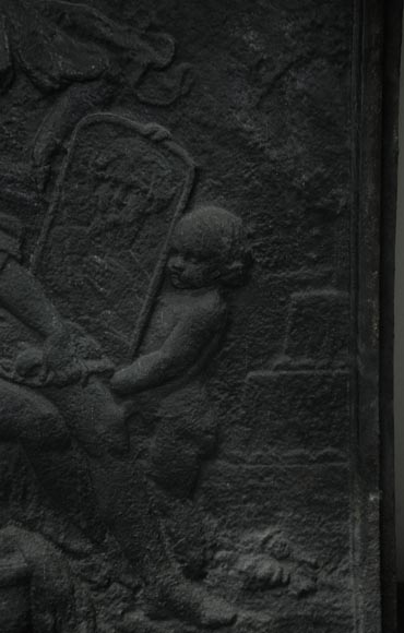 «Венера за утренним туалетом», старинная каминная плита в стиле Людовика XV, выполненная по картине Шарля-Жозефа Натуара, 18 век. «Венера за утренним туалетом», старинная каминная плита в стиле Людовика XV, выполненная по картине Шарля-Жозефа Натуара, 18 век.-3