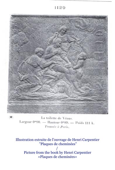«Венера за утренним туалетом», старинная каминная плита в стиле Людовика XV, выполненная по картине Шарля-Жозефа Натуара, 18 век. «Венера за утренним туалетом», старинная каминная плита в стиле Людовика XV, выполненная по картине Шарля-Жозефа Натуара, 18 век.-6