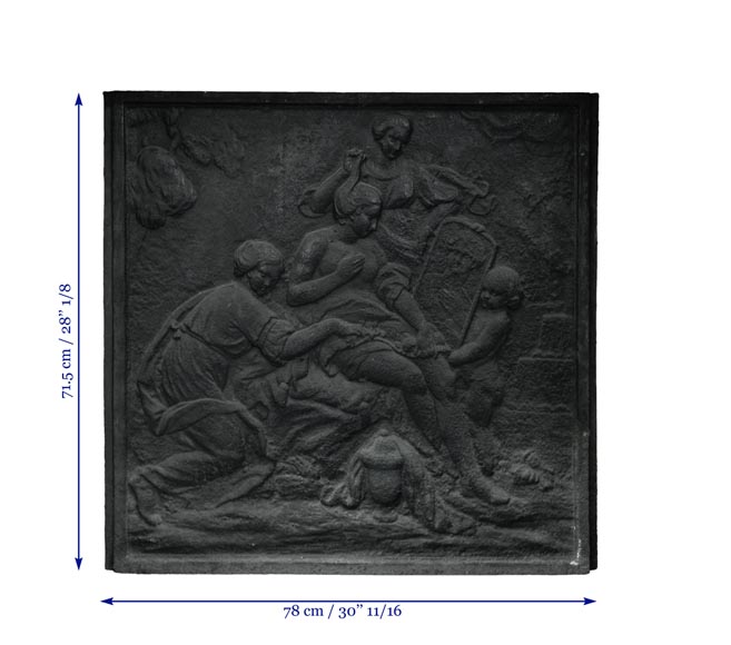 «Венера за утренним туалетом», старинная каминная плита в стиле Людовика XV, выполненная по картине Шарля-Жозефа Натуара, 18 век. «Венера за утренним туалетом», старинная каминная плита в стиле Людовика XV, выполненная по картине Шарля-Жозефа Натуара, 18 век.-8