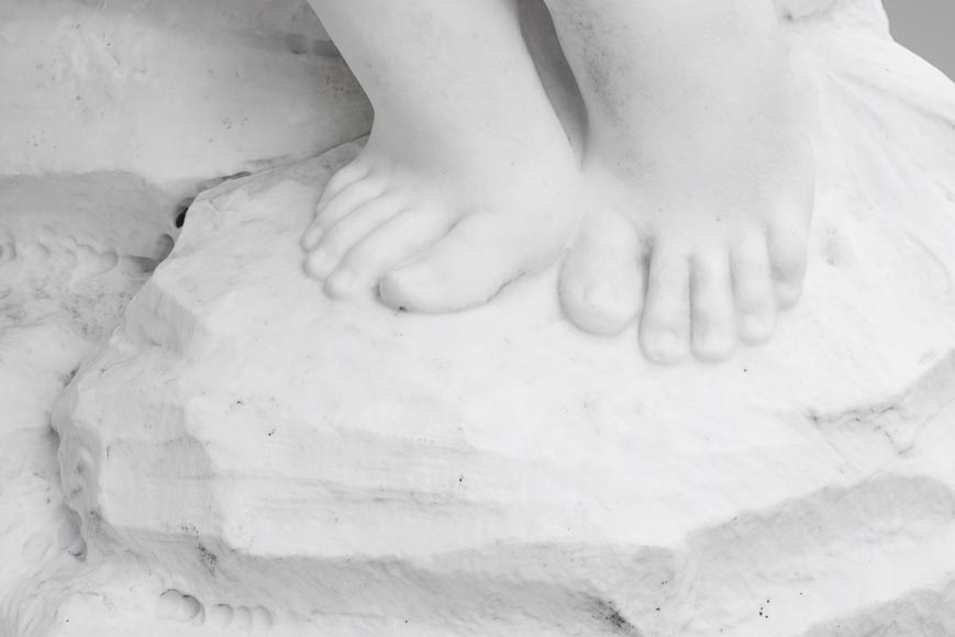 «Источник», большая садовая статуя из белого мрамора. «Источник», большая садовая статуя из белого мрамора.-5