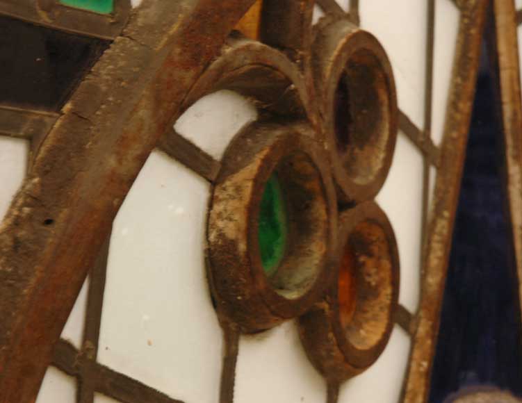 Круглый витраж со звездой. Круглый витраж со звездой.-1