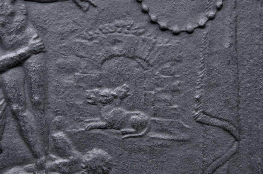 Сошествие в ад Энея - Старинная каминная плита в стиле Людовика XVI. Сошествие в ад Энея - Старинная каминная плита в стиле Людовика XVI.-2