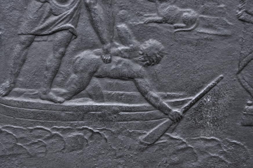 Сошествие в ад Энея - Старинная каминная плита в стиле Людовика XVI. Сошествие в ад Энея - Старинная каминная плита в стиле Людовика XVI.-3