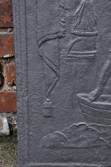 Сошествие в ад Энея - Старинная каминная плита в стиле Людовика XVI. Сошествие в ад Энея - Старинная каминная плита в стиле Людовика XVI.-5