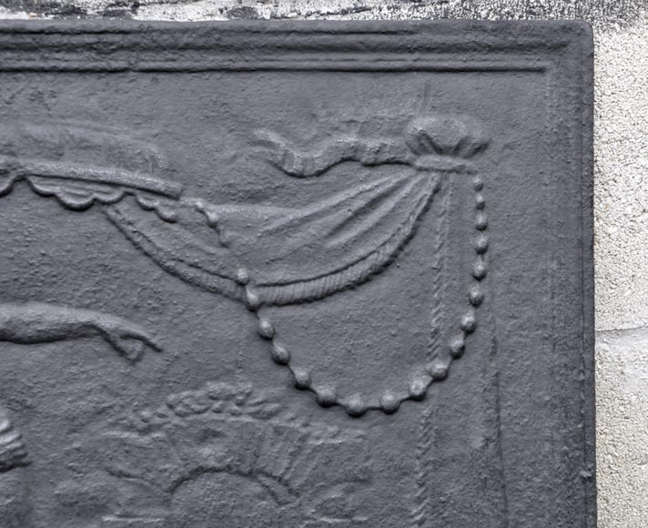 Сошествие в ад Энея - Старинная каминная плита в стиле Людовика XVI. Сошествие в ад Энея - Старинная каминная плита в стиле Людовика XVI.-6