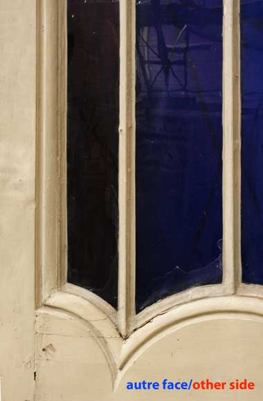 Двойная деревянная дверь 18 века с железными деталями 19 века Двойная деревянная дверь 18 века с железными деталями 19 века-9