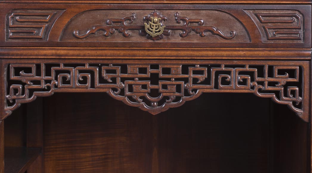 Габриель ВИАРДО -  Большой шкаф-кабинет в японском стиле с декором собаки Фо Габриель ВИАРДО -  Большой шкаф-кабинет в японском стиле с декором собаки Фо-4