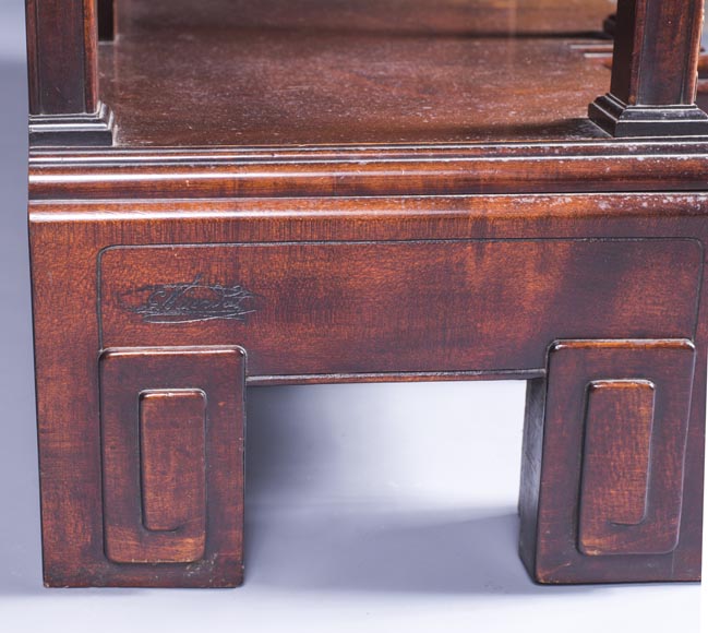 Габриель ВИАРДО -  Большой шкаф-кабинет в японском стиле с декором собаки Фо Габриель ВИАРДО -  Большой шкаф-кабинет в японском стиле с декором собаки Фо-13