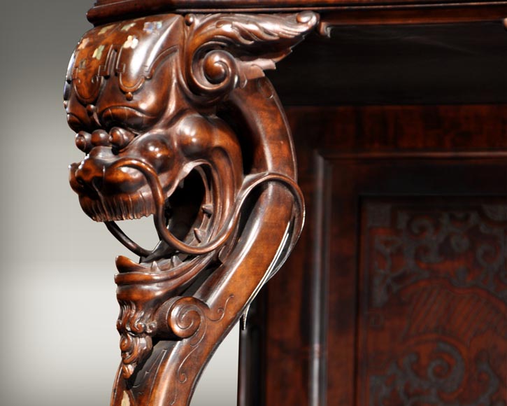 Мебель в дальневосточном стиле, Французская работа конца 19го века. Мебель в дальневосточном стиле, Французская работа конца 19го века.-4