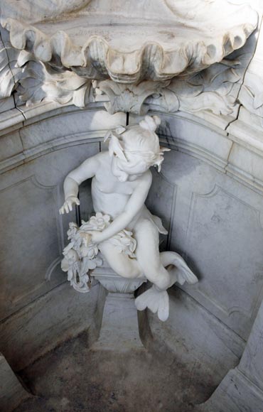 Monumental Garden Fountain in Carrara marble and Statuary marble attributed to Rudolf Weyr, Vienna, late 19th century_ru