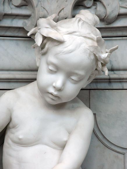 Величественный камин «Ребенок-русалка и бог-река» Величественный камин «Ребенок-русалка и бог-река»-2