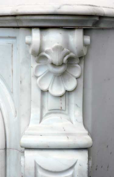 Камин Людовик XV  из белого мрамора Камин Людовик XV  из белого мрамора-2