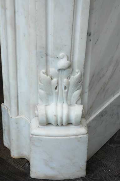 Камин Людовик XV  из белого мрамора Камин Людовик XV  из белого мрамора-4