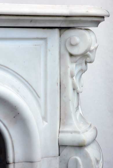 Камин Людовик XV  из белого мрамора Камин Людовик XV  из белого мрамора-5