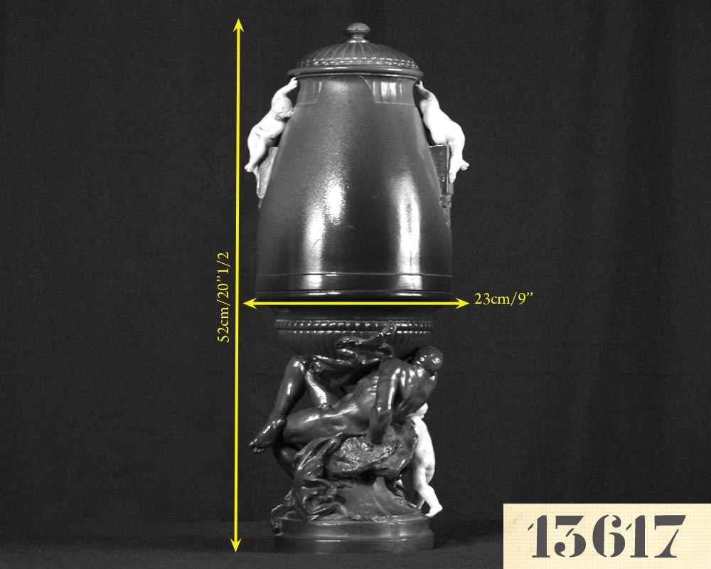 Луи-Робер КАРРЬЕР-БЕЛЛЕЗ, Фаянс мастерских Шуази-ле-Руа,  « Геракл и Омфала» (1898) Луи-Робер КАРРЬЕР-БЕЛЛЕЗ, Фаянс мастерских Шуази-ле-Руа,  « Геракл и Омфала» (1898)-4